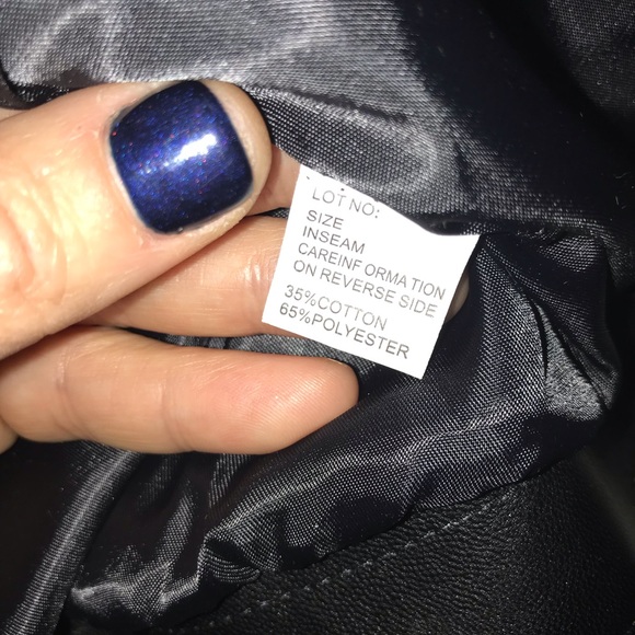 Beige faux fur / faux leather jacket - Picture 4 of 5